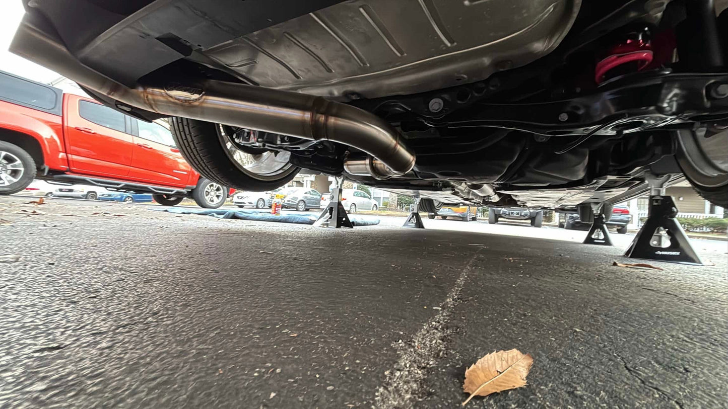 CCdesign **MK8** VW Golf GTI 3.5" Single Exit Catback Exhaust (Driver Side)