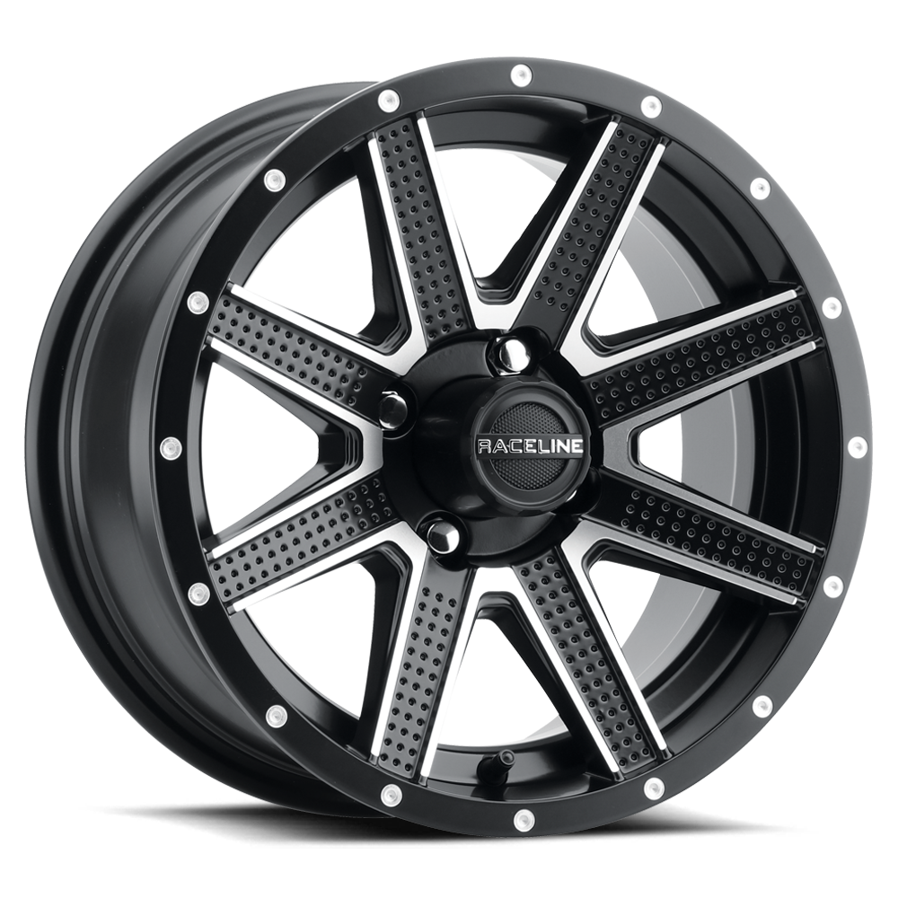 Raceline HOSTAGE BLACK/MACHINED 14X7 4X4 4+3 (+5mm)