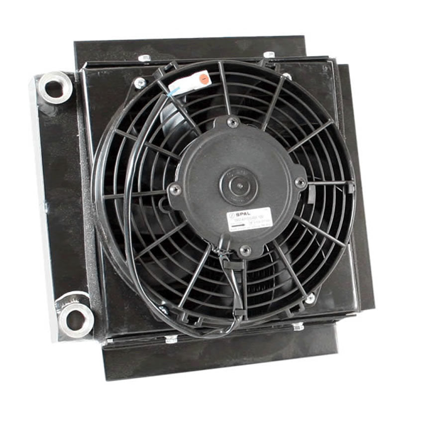 COOLER FLUID ALUM W/FAN 9IN