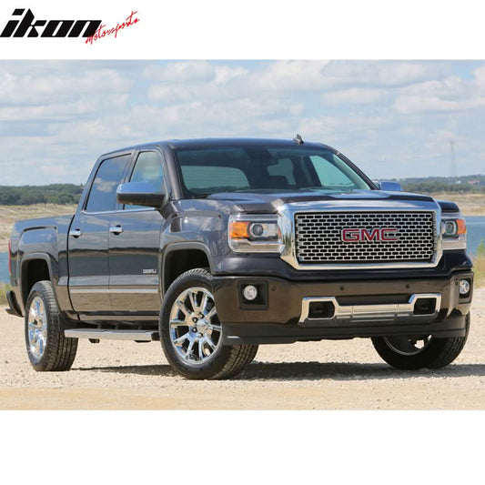 2014-2015 GMC Sierra 1500 Vertical Chrome Front Upper Grille Grill ABS