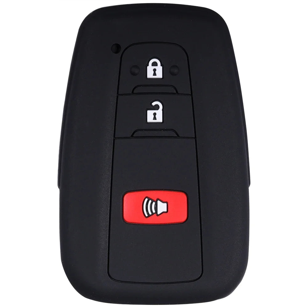Silicone Key Fob Cover for Toyota Rav4 Corolla Camry Highlander Prius
