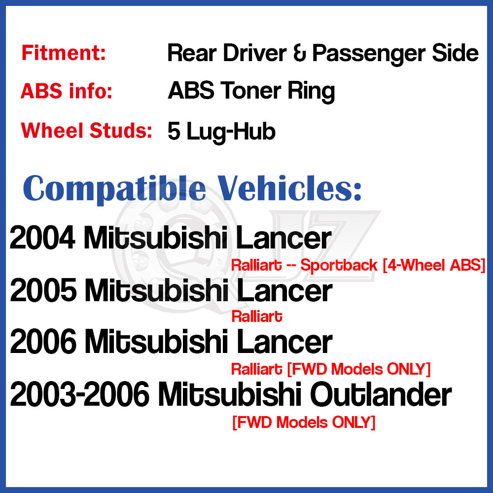 HA590246 - Rear Wheel Hub Bearing Assembly