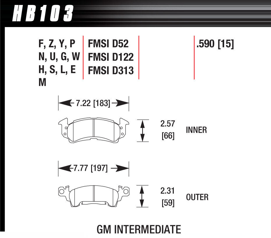 BRAKE PADS STREET HP PLUS