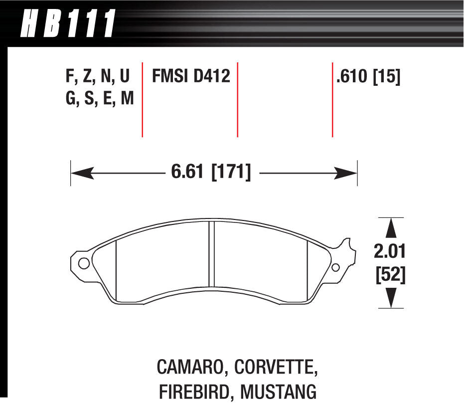 HP PLUS BRAKE PADS