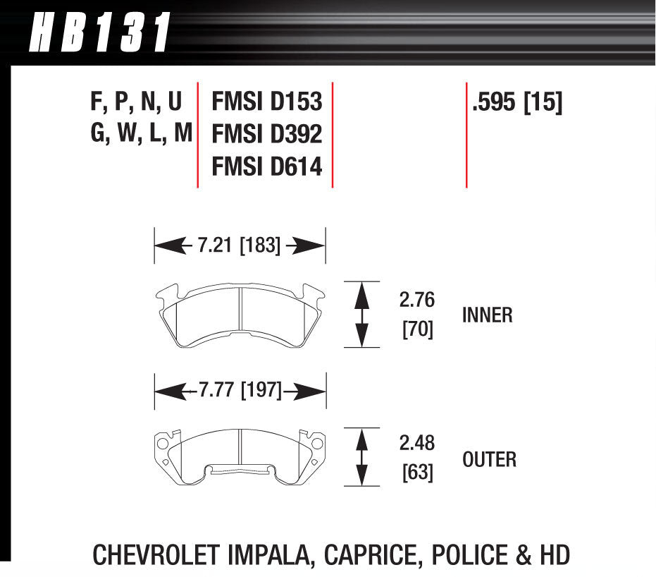 BRAKE PADS RACE BLACK