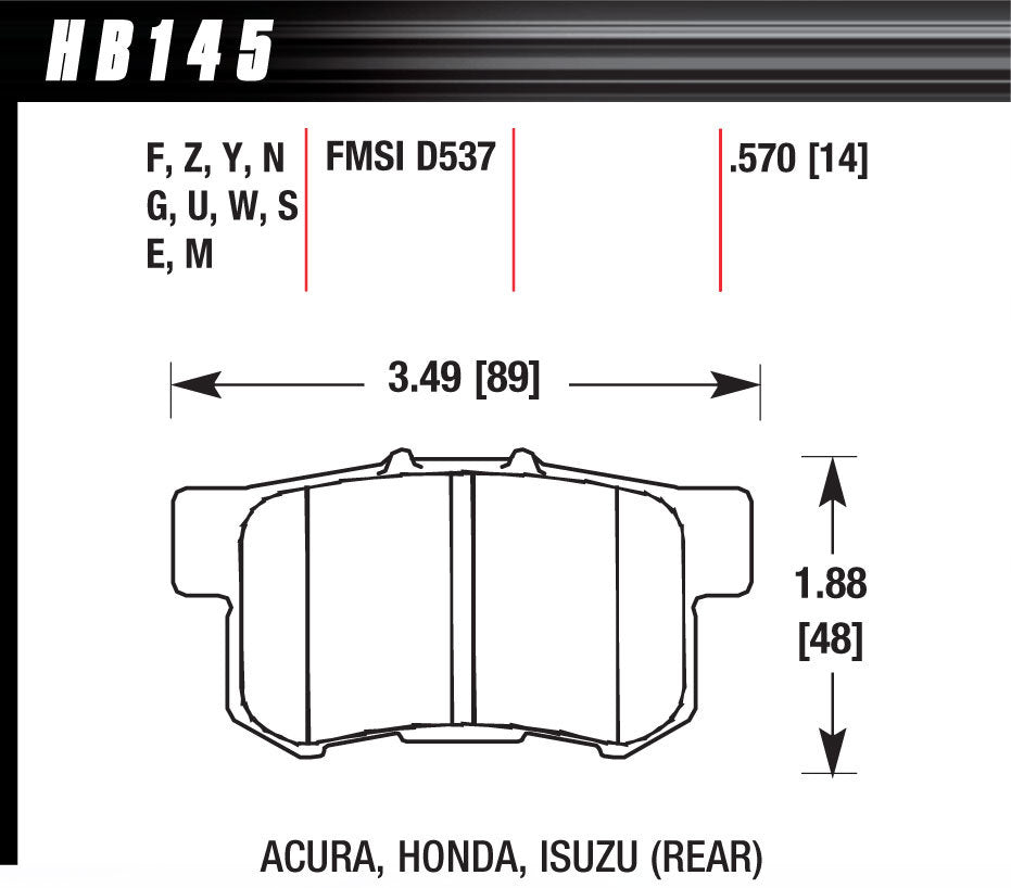 HP PLUS BRAKE PADS