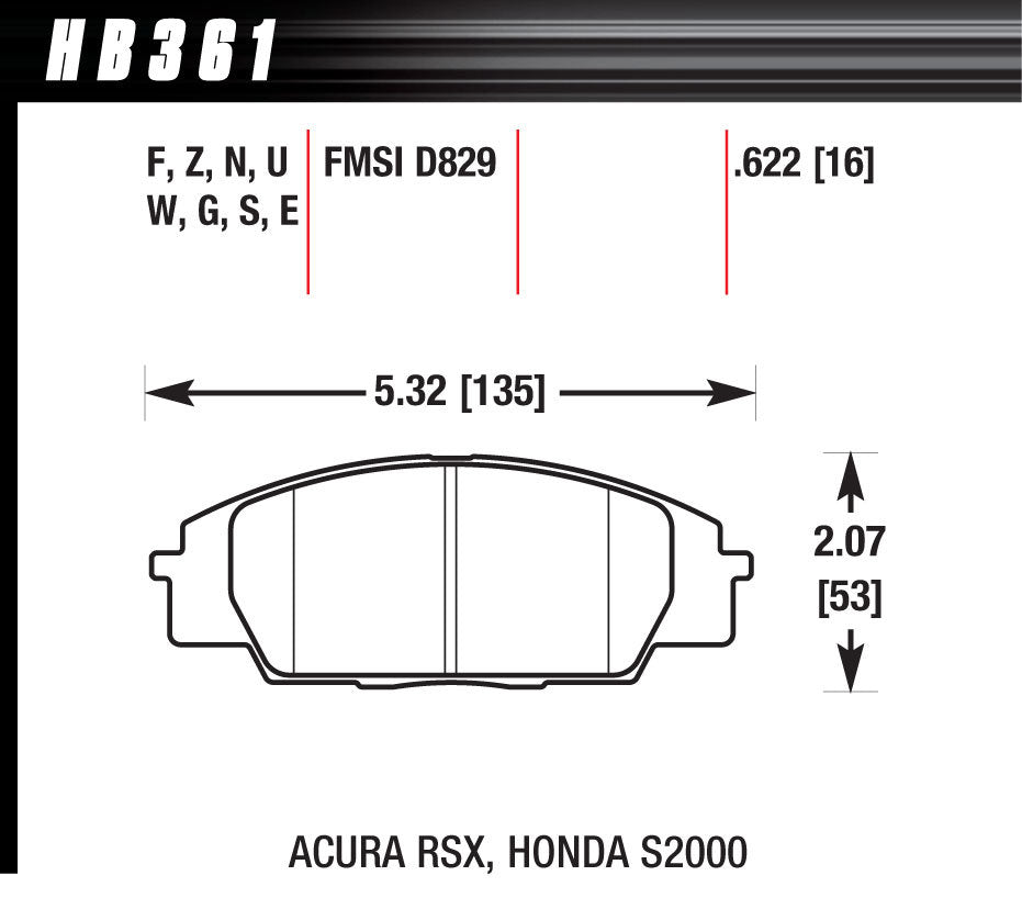 HP PLUS BRAKE PADS