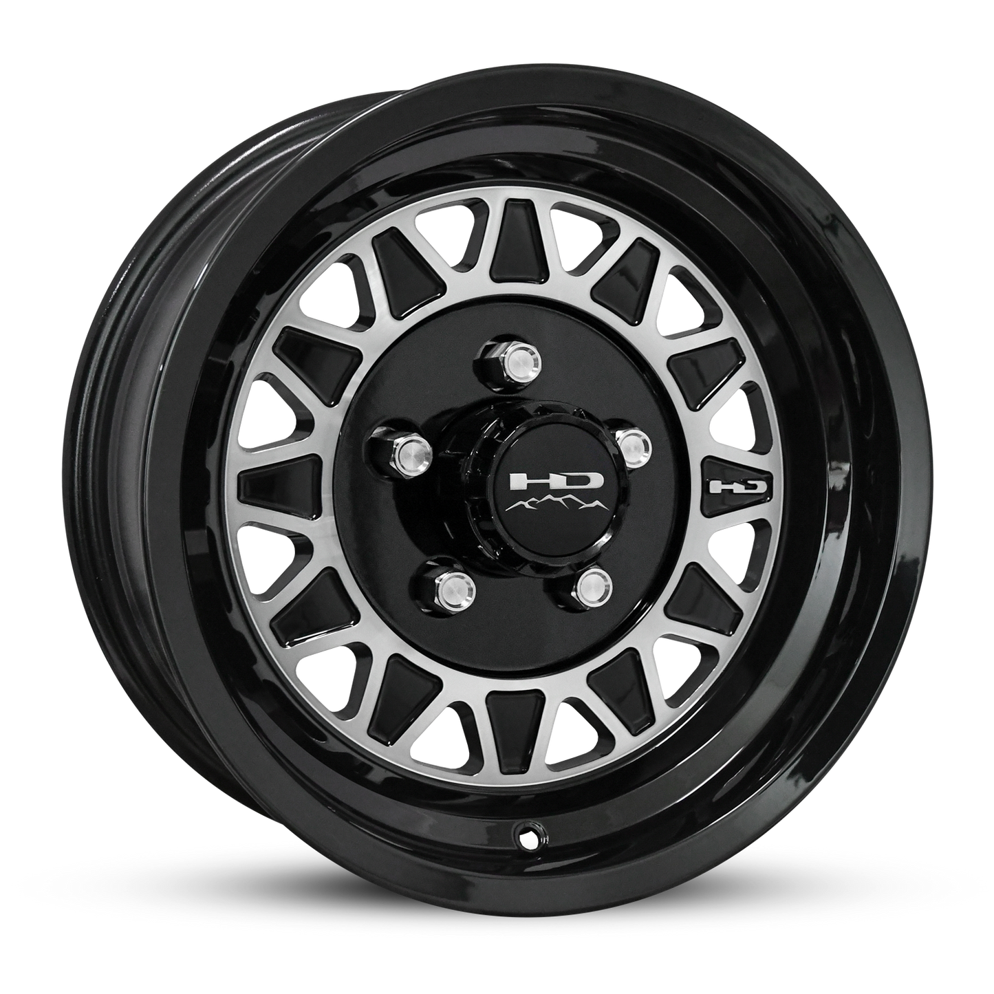 HD Trailer HDT Cast 15x6 +0 5x114.3mm 83mm Gloss Black/Machined Face