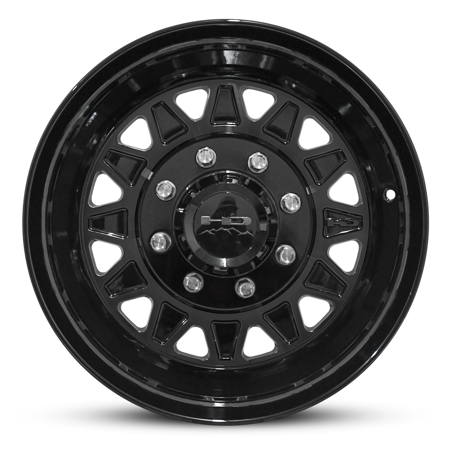 HD Trailer HDT Forged 17.5x6.75 +0 8x165mm 128.6mm Gloss Black - Lug Centric