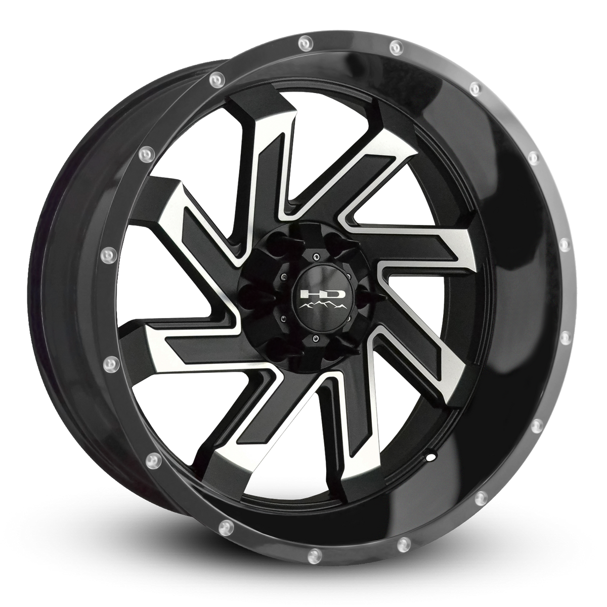 HD Offroad Saw 22x10 -10 6x135/6x139.7mm 106.2mm Satin Black/Machined Face
