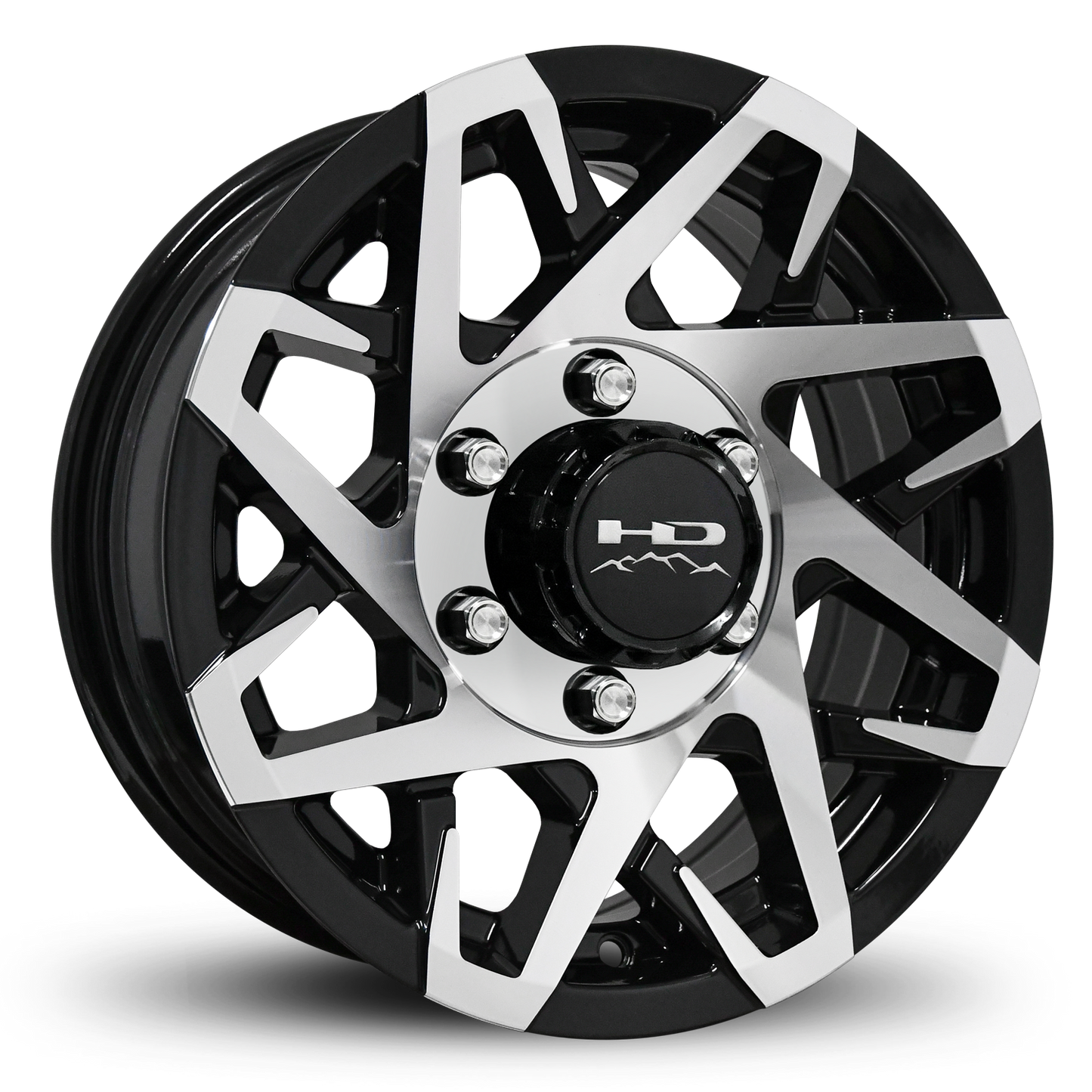 HD Trailer Canyon 16x6 +0 6x139.7mm 108mm Gloss Black/Machined Face