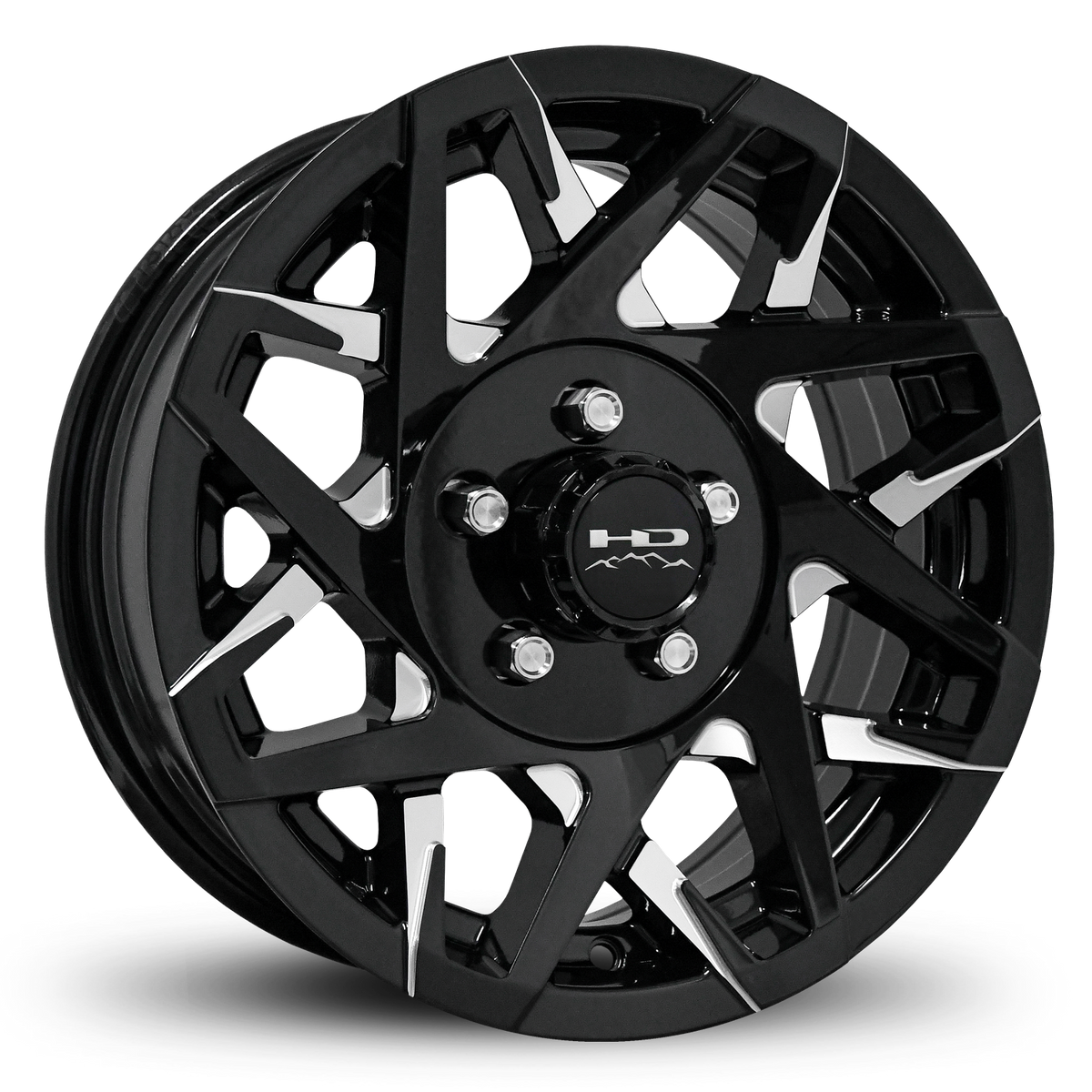 HD Trailer Canyon 15x6 +0 5x114.3mm 83mm Gloss Black/Milled Face