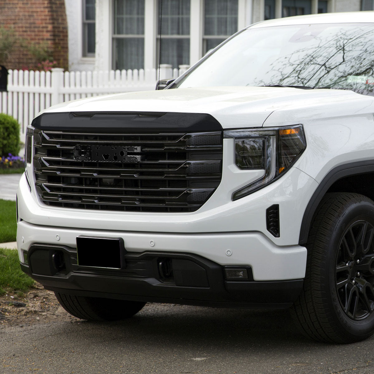 2022-2025 GMC Sierra 1500 Glossy Black SLE Style Mesh Front Upper Hood Grille