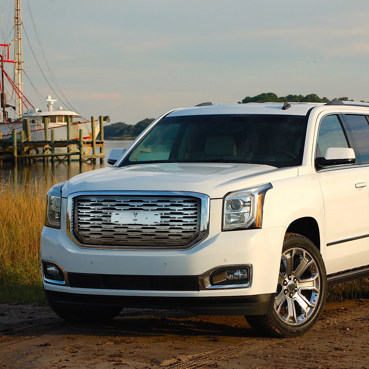 2015-2020 GMC Yukon/Yukon XL Chrome ABS Denali Style Mesh Grille