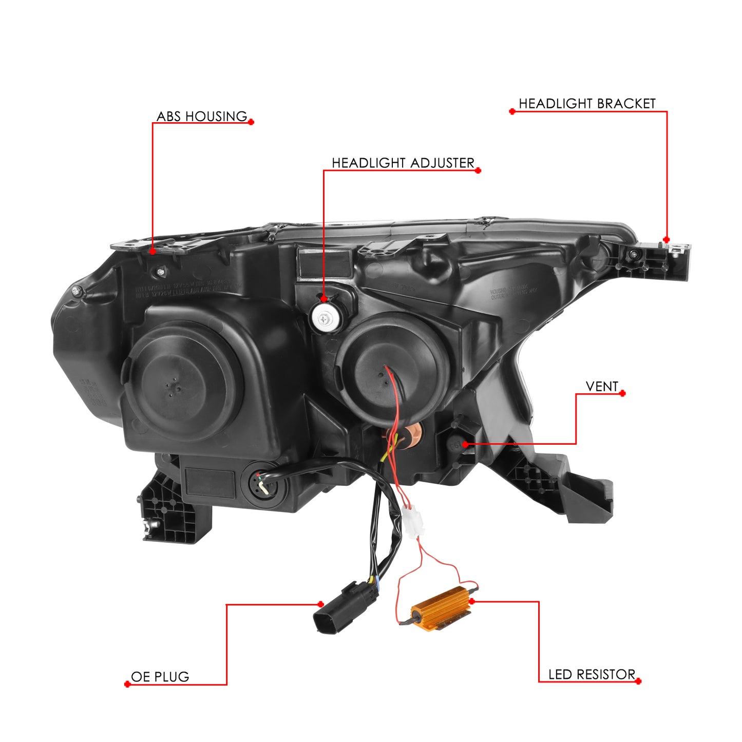 19-22 FORD RANGER PROJECTOR HEADLIGHTS - SEQUENTIAL SIGNAL START UP LED DRL