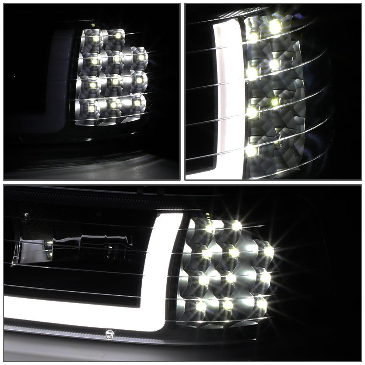 99-02 Chevy Silverado TAHOE SUBURBAN LED DRL Headlight & Bumper Signal Lamp