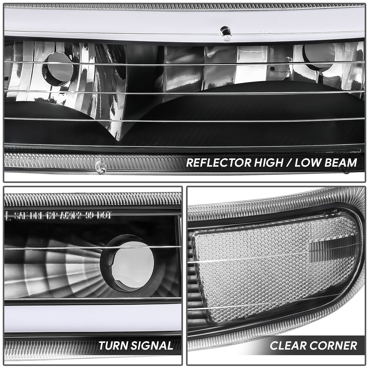 99-06 Chevy Silverado Suburban 1500 2500 Headlight & Bumper Lamps