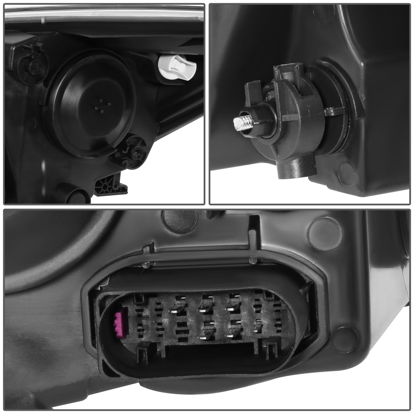 15-18 FORD FOCUS FACTORY STYLE SMOKED LENS CLEAR CORNER HEADLIGHT HEAD LAMPS