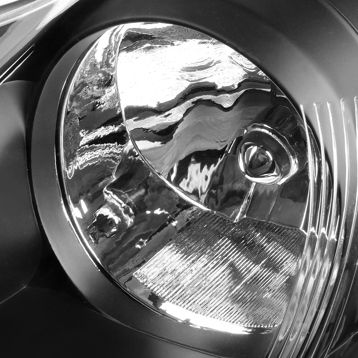 03-08 TOYOTA COROLLA BLACK HOUSING CLEAR CORNER HEADLIGHT REPLACEMENT LAMPS