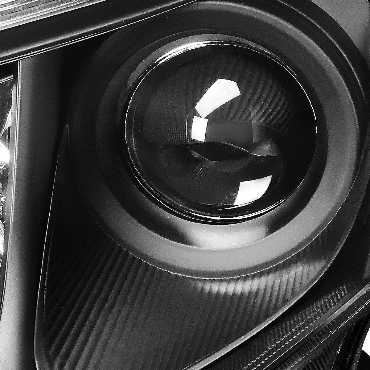 13-15 TOYOTA RAV4 BLACK HOUSING CLEAR CORNER PROJECTOR HEADLIGHTS