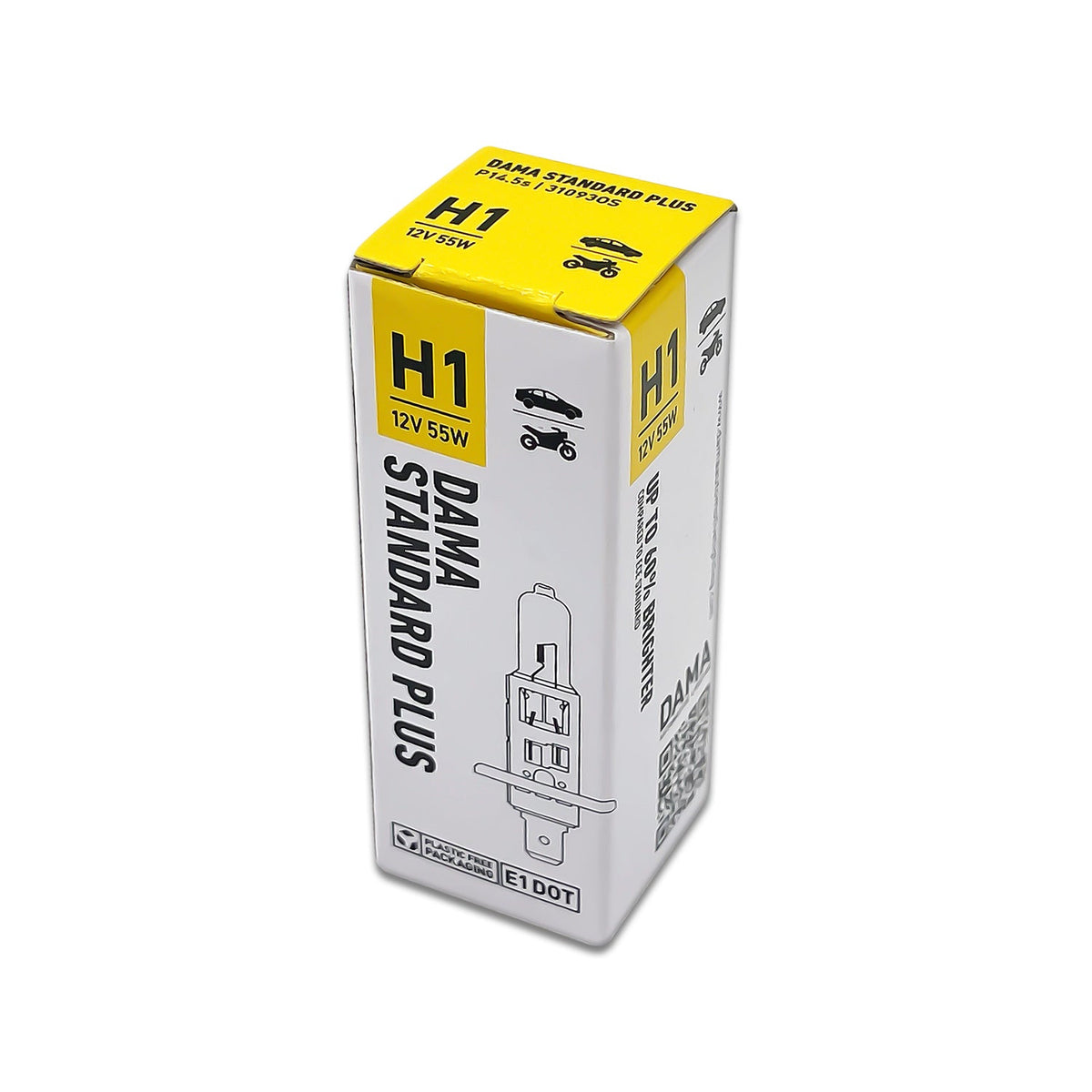 DAMA H1 31093OS OEM Standard Plus Halogen Bulbs 12V 55W | Pack of 10