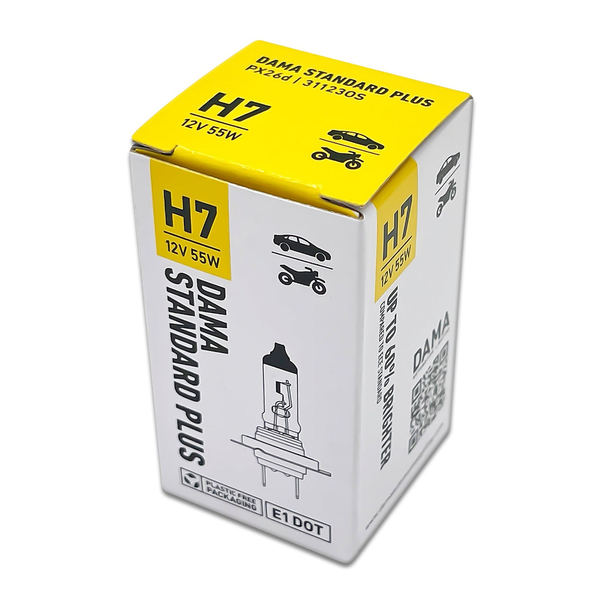 DAMA H7 31123OS OEM Standard Plus Halogen Bulbs 3400K 55W | Pack of 10