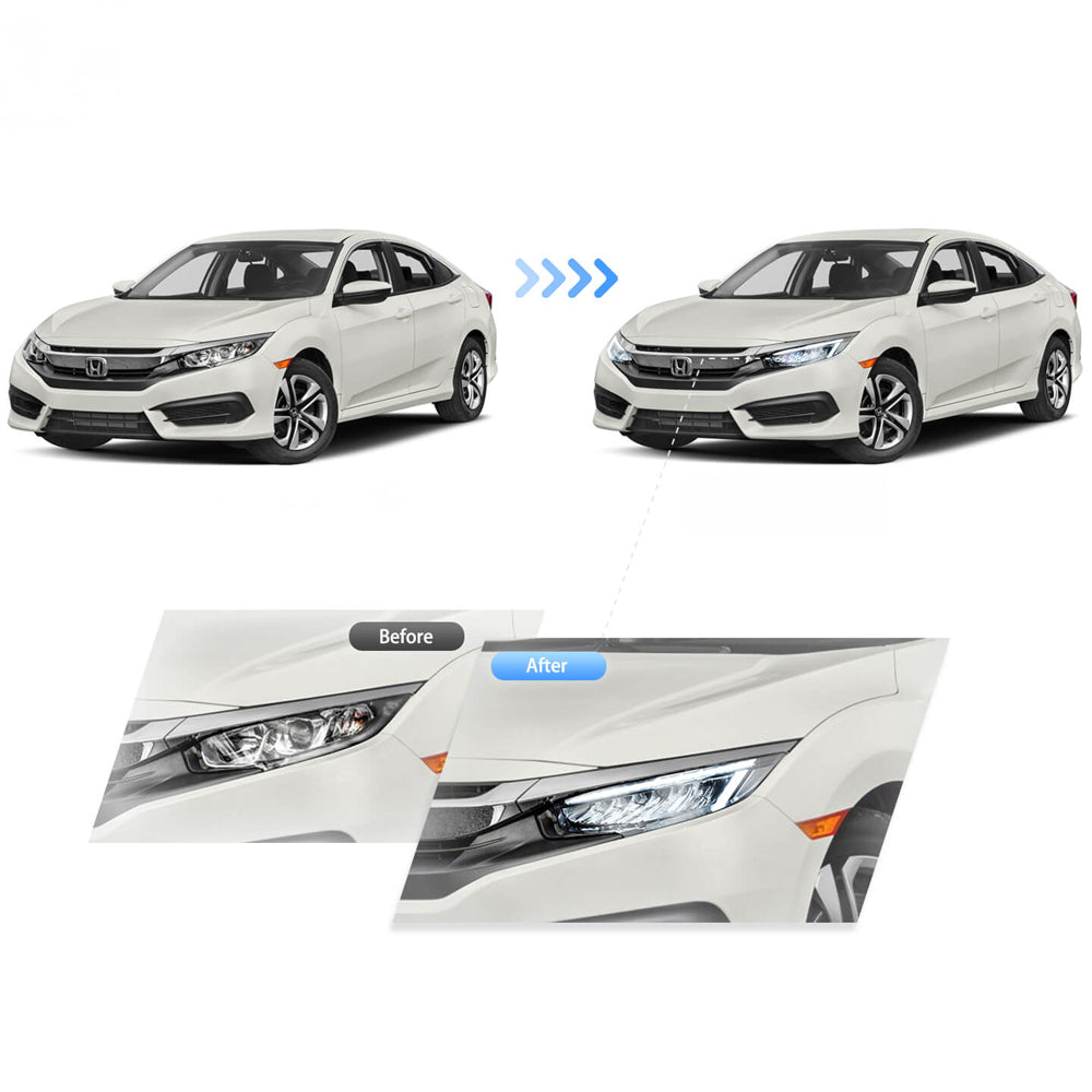 HRS 17-21 Honda Civic 10th Gen Hatchback FK7 LED Headlights