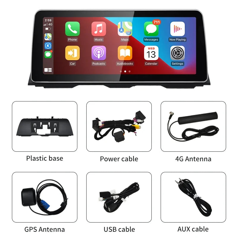 12.3inch BMW 5 2010-2017 F10 F11 Series Android13 Car Multimedia Wireless Carplay