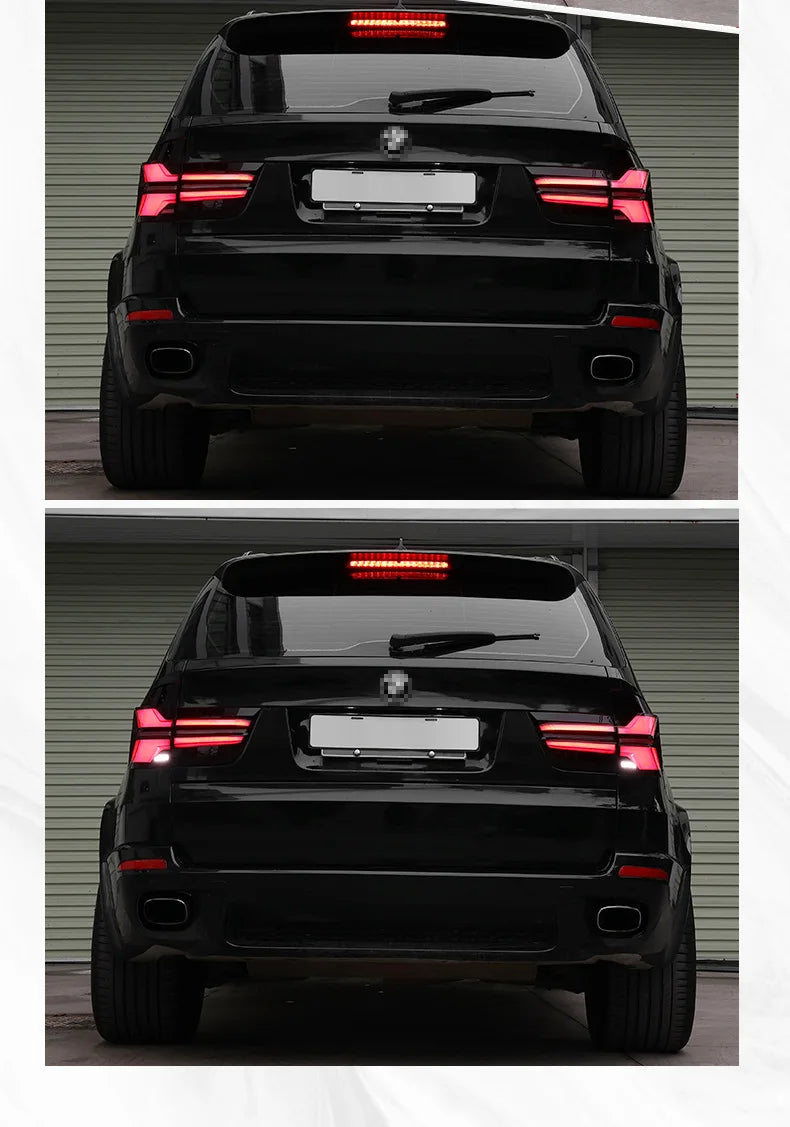 BMW X5 E70 Tail Light Assembly with 35W LED Running Lights & Dynamic Turn Signal 2007 - 2013 (Replaces 63217167055)
