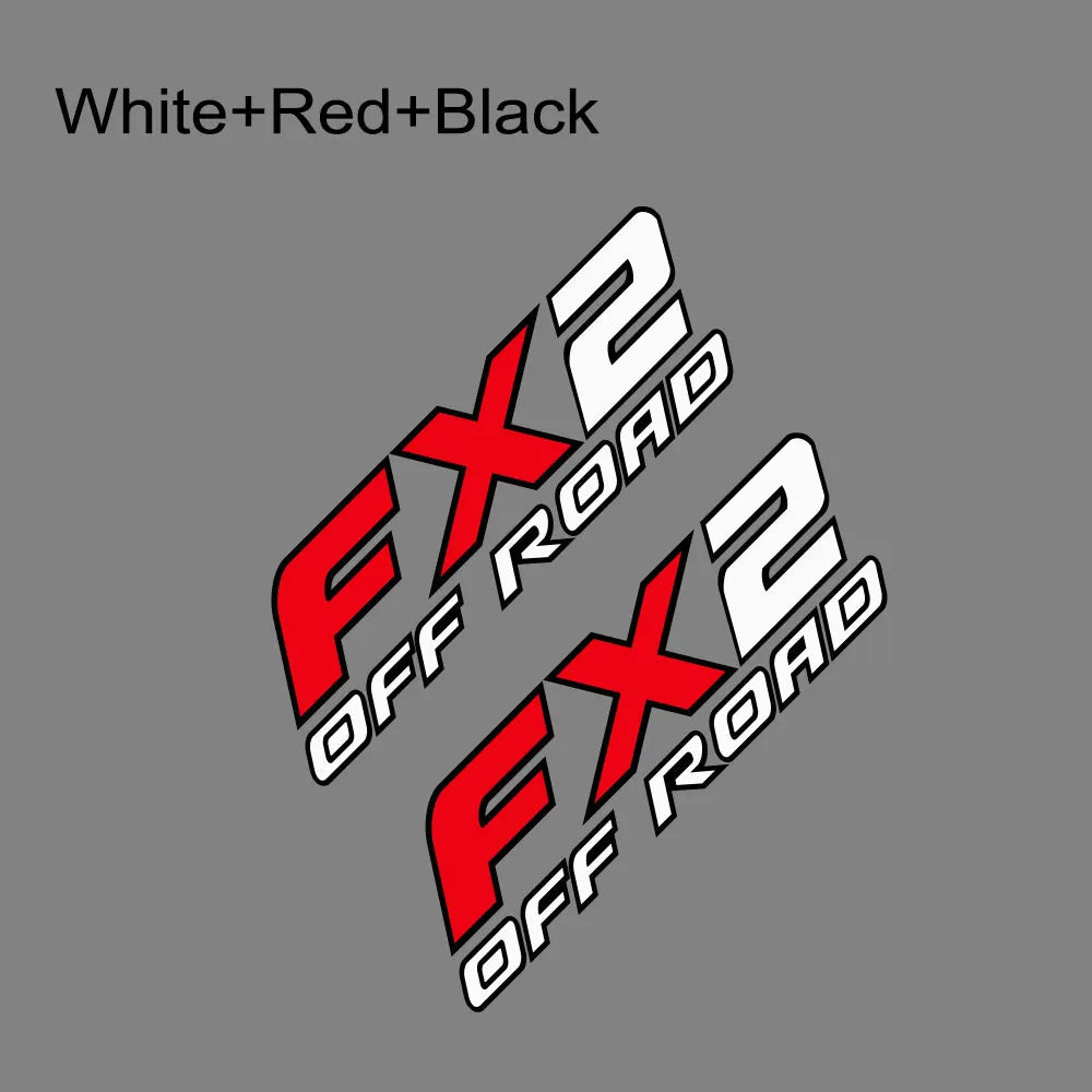 FX2 Off-Road Rear Trunk Side Decal | Universal Fit for Ford F-Series, Toyota Hilux / Tacoma & More