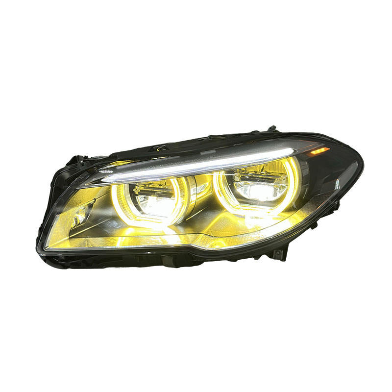 Dual Color Angel Eyes LED Headlights Assembly for BMW 5 Series F10 F18 (2011–2017)