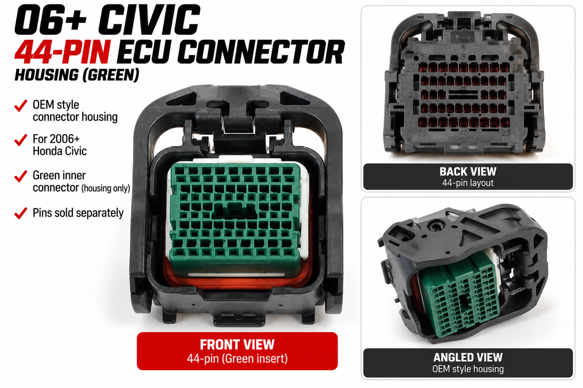 44-Pin ECU Connector Housing for 2006+ Honda Civic – Green