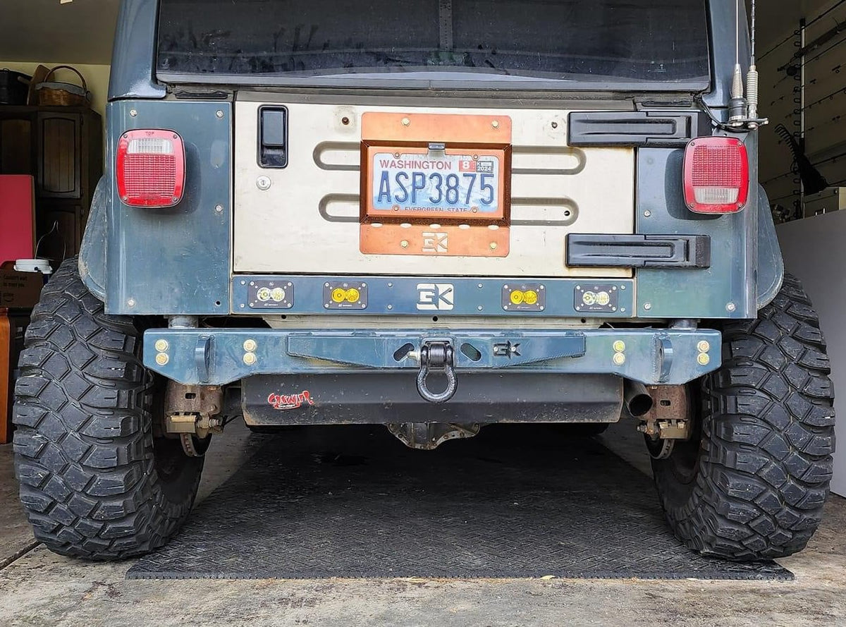 Baja S2 Rear Light Plate Mount for Jeep TJ Wrangler