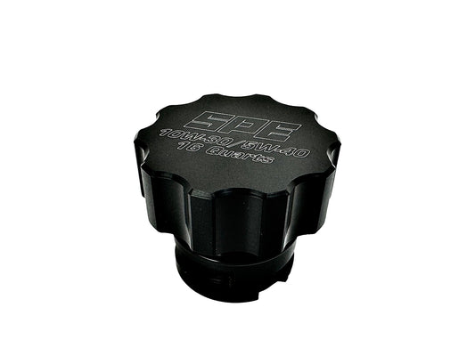 SPE 6.7L 16 Quart Powerstroke Billet Oil Cap - Black