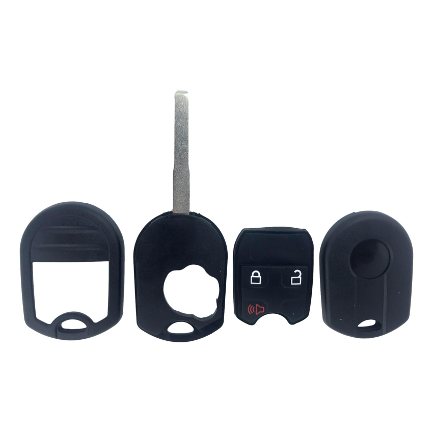Ford 3 Button Remote Head Key Shell High Security