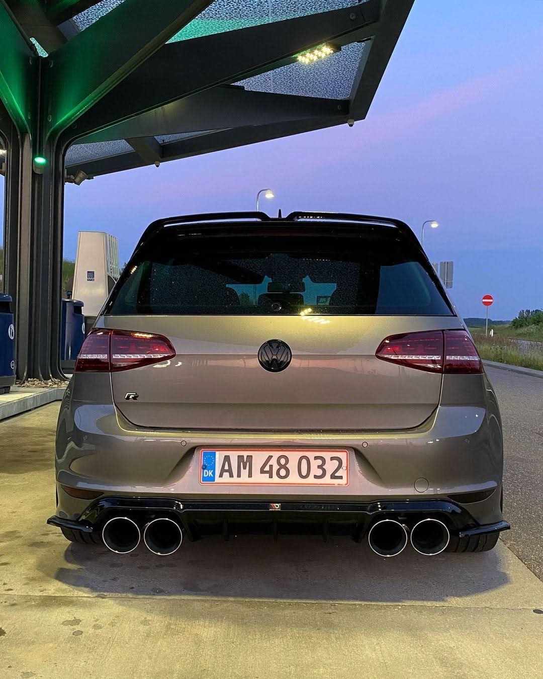 VW Golf 7 - Base, GTI, R - Gloss Black Aftermarket Emblem Set (2012-2017)