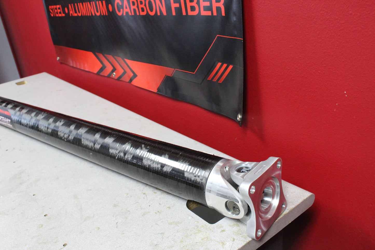 2015+ Ford F150 5.0L 4WD Crew Cab Regular bed 3.872” 1350 Series Carbon Fiber DriveShaft DS-F1504W-CC375CF
