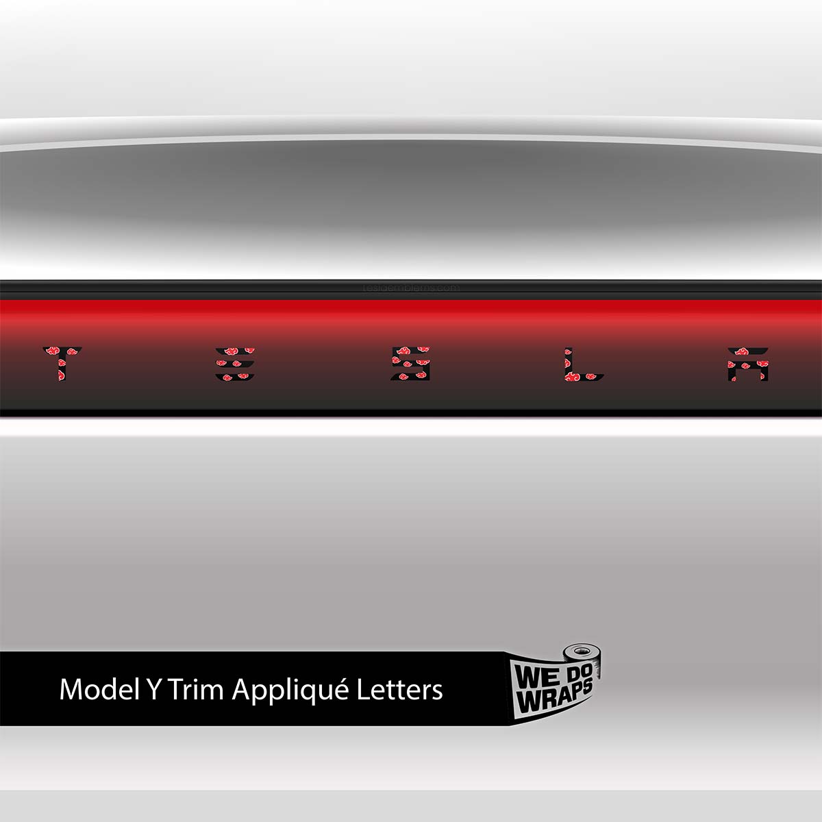 Kumo Clouds Tesla Emblem Decals (Front + Back) | Model Y