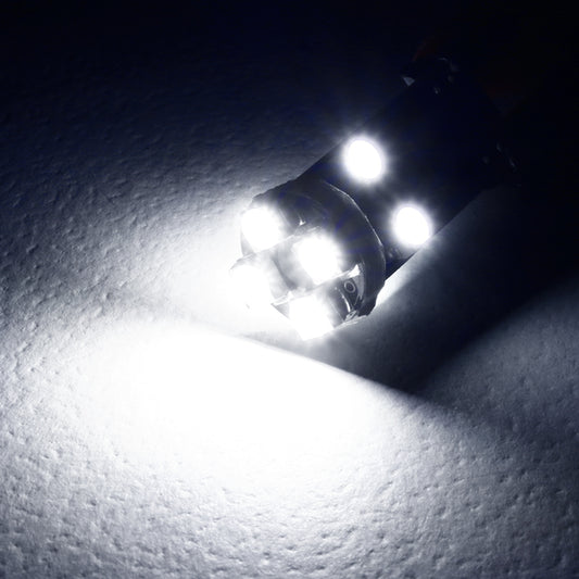 T10 8 SMD LED Bulb w/ Integrated Canbus - 2PC (White)