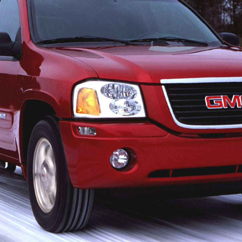 2002-2009 GMC Envoy 12V/27W Fog Lights (Chrome Housing/Clear Lens)