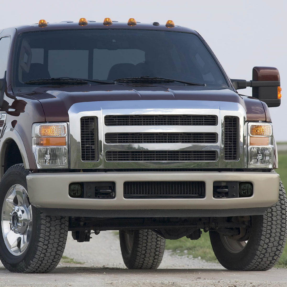 1999-2004 Ford F-250/F-350/Excursion H10 Fog Lights w/ Switch & Wiring Harness (Chrome Housing/Smoked Lens)