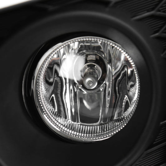 2015-2017 Honda Fit 12V/55W H11 Fog Lights Kit (Chrome Housing/Clear Lens)