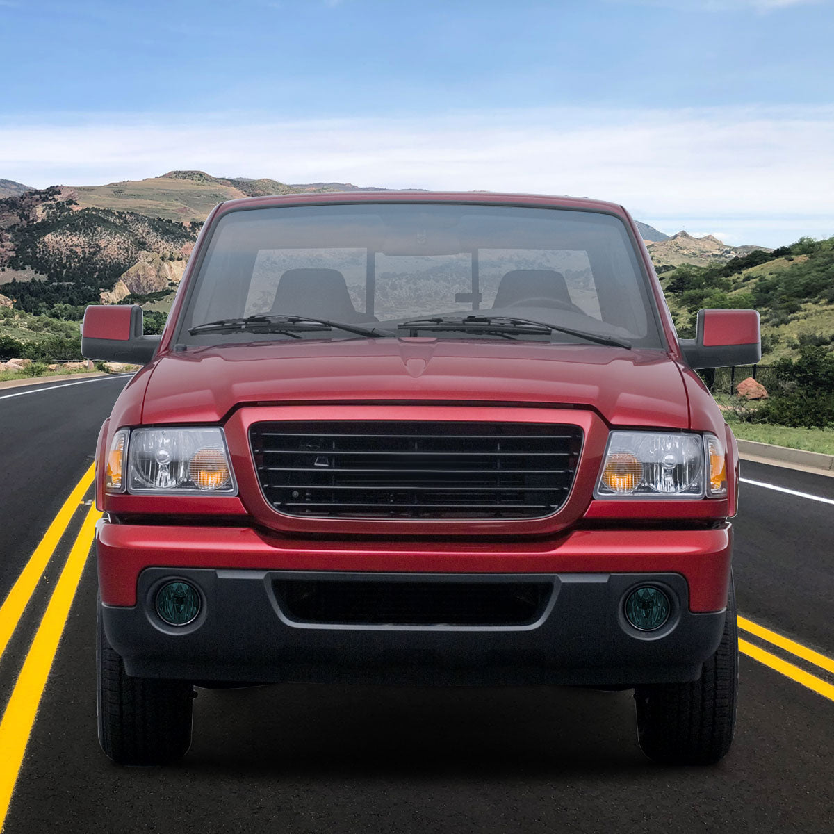 2001-2003 Ford Ranger H10 Fog Lights (Chrome Housing/Smoked Lens)