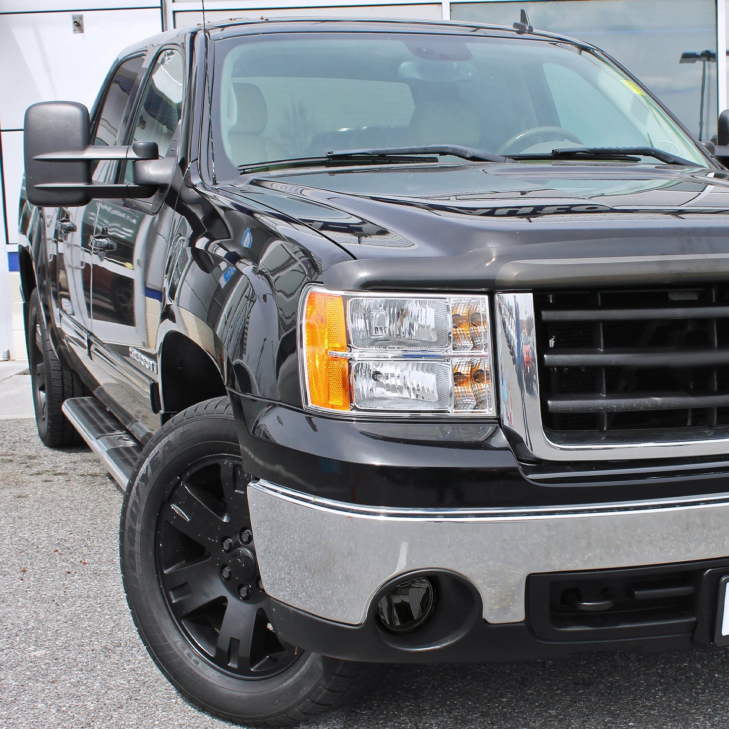 2007-2014 GMC Sierra 1500 2500HD/3500HD H8 Fog Lights Kit (Chrome Housing/Smoked Lens)