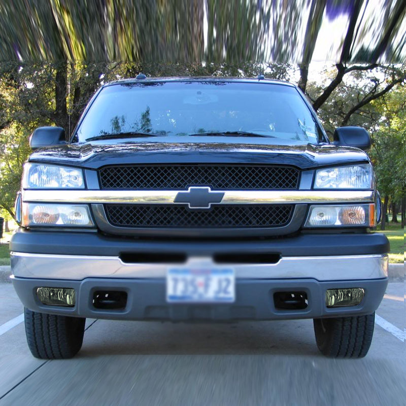 2002-2007 Chevrolet Silverado/Avalanche H10 Fog Lights Wiring Kit (Chrome Housing/Smoked Lens)