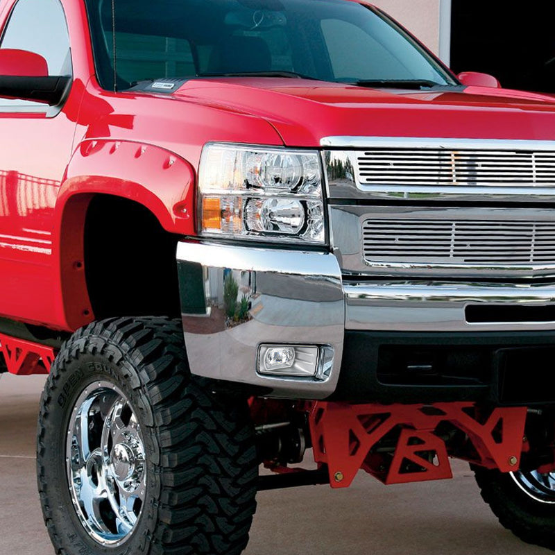 2007-2014 Chevrolet Avalanche/Silverado/Suburban/Tahoe LED Projector Fog Lights (Chrome Housing/Clear Lens)