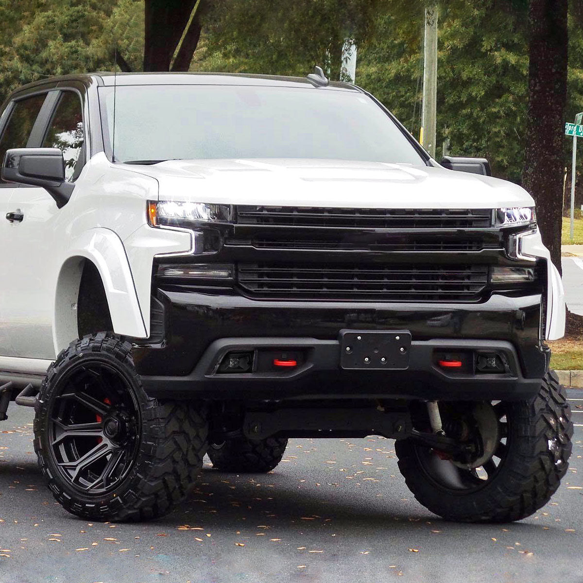 2019-2022 Chevrolet Silverado 1500 LED Fog Lights Kit (Chrome Housing/Smoked Lens)