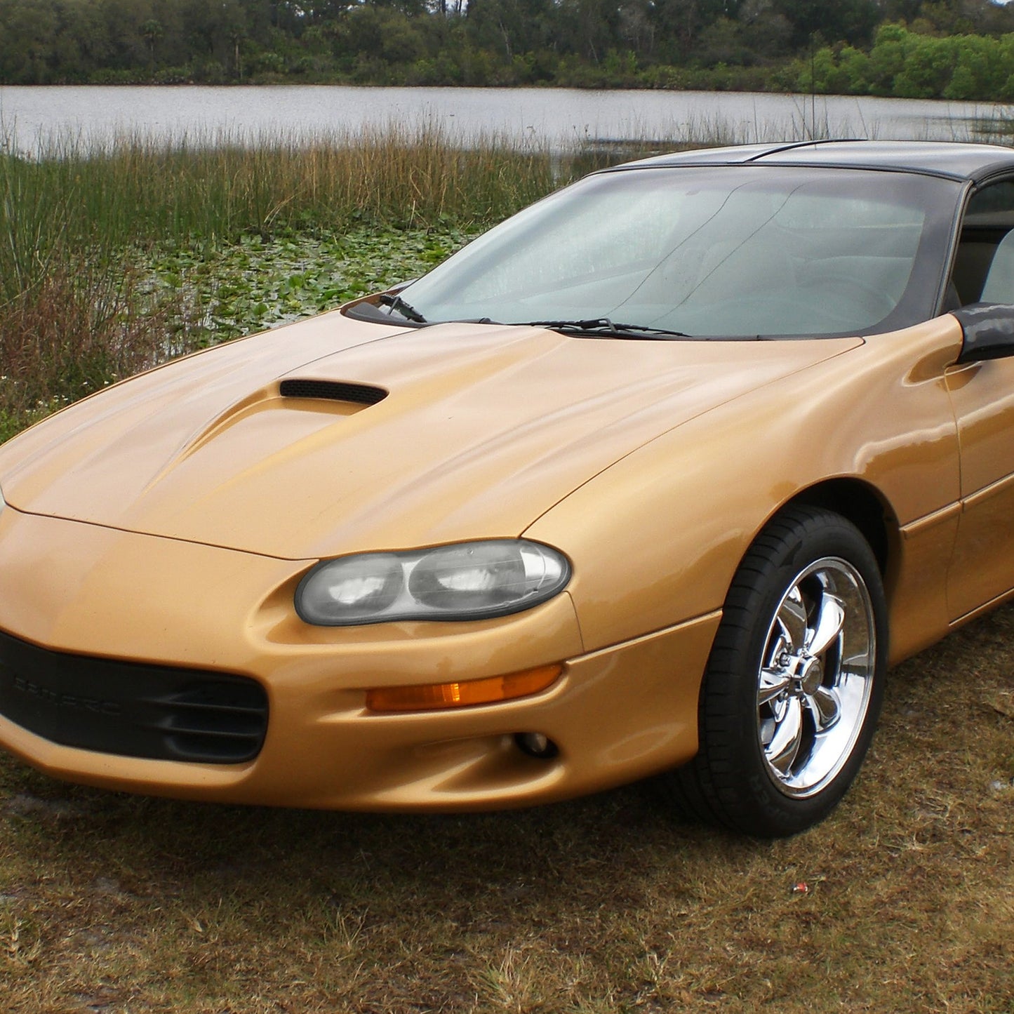 1998-2002 Chevrolet Camaro Factory Style Headlights (Chrome Housing/Clear Lens)