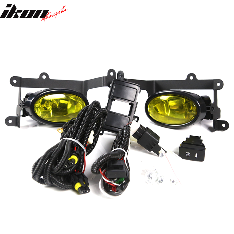 Fits 06-08 Honda Civic 2Dr Coupe Yellow Lens Fog Lights OE