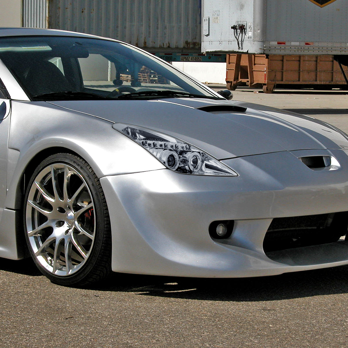 2000-2005 Toyota Celica Dual Halo Projector Headlights (Chrome Housing/Clear Lens)